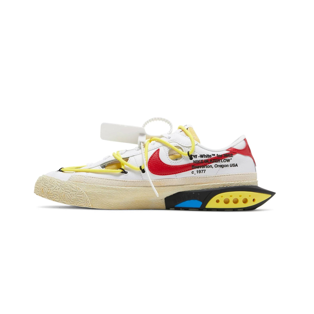 Nike Blazer Low 'Off-White University Red' (2022)