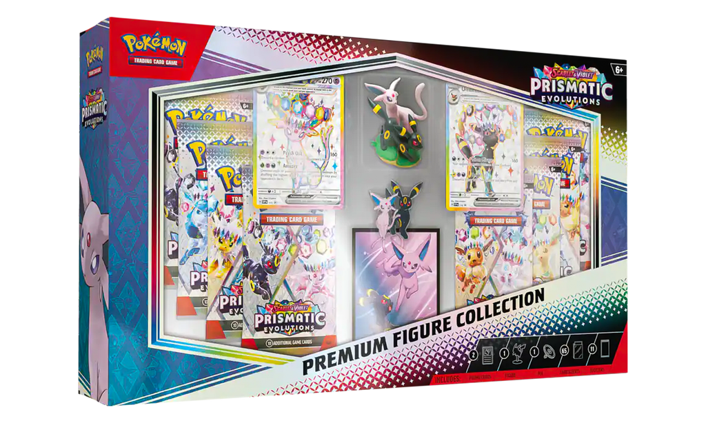2025 Pokémon Prismatic Evolutions Premium Figure "Collection Box" POKE047