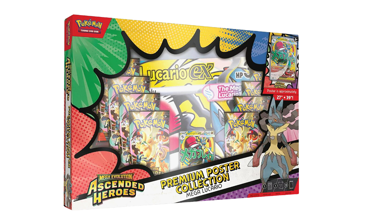 Pokemon Ascended Heros Premium Poster Collection "Sealed Box - Mega Lucario" POKE006