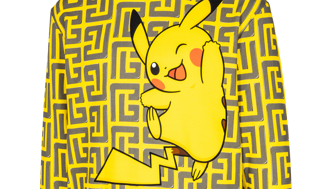 All Over Pokemon Sweatshirt "Balmain x Pokemon" YH3JQ040GB41