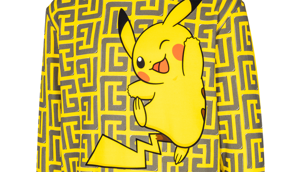 All Over Pokemon Sweatshirt "Balmain x Pokemon" YH3JQ040GB41