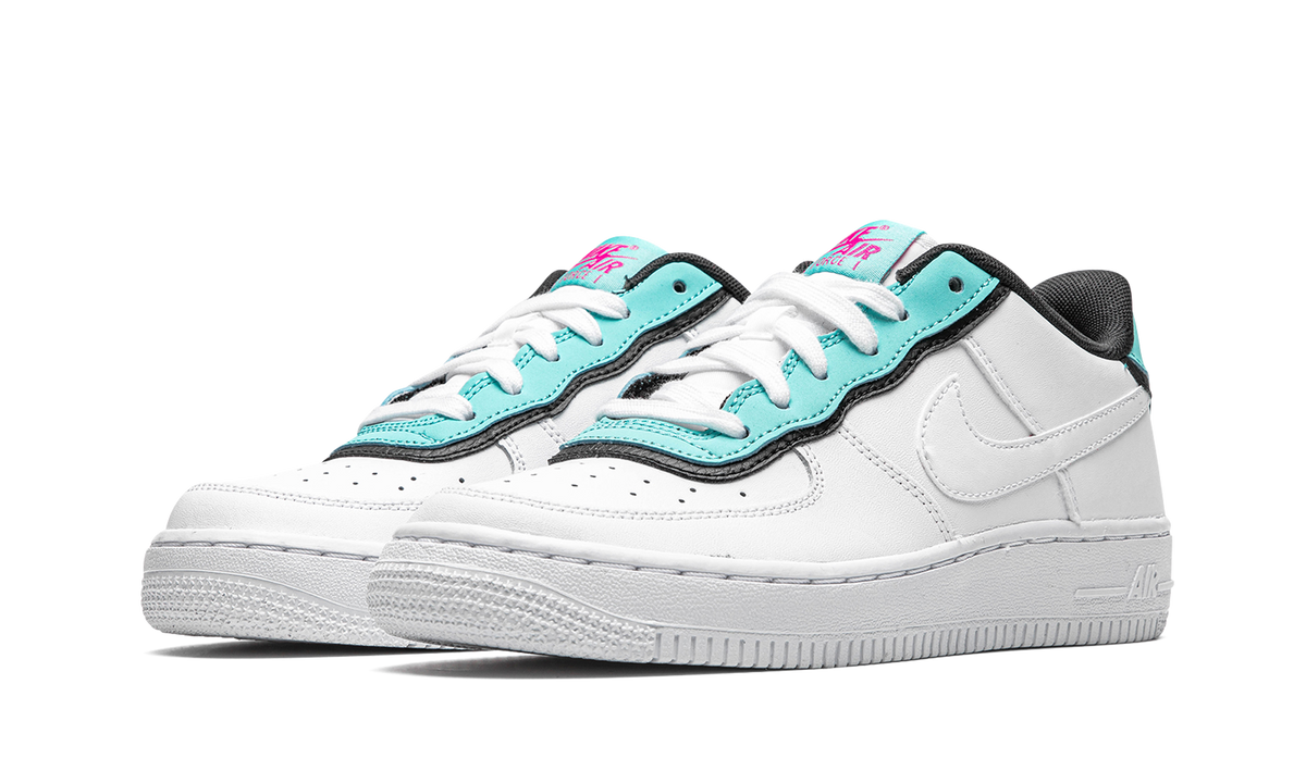 Air Force 1 LV8 1 DBL GS "Double Layer - Aqua Black" BV1084 100