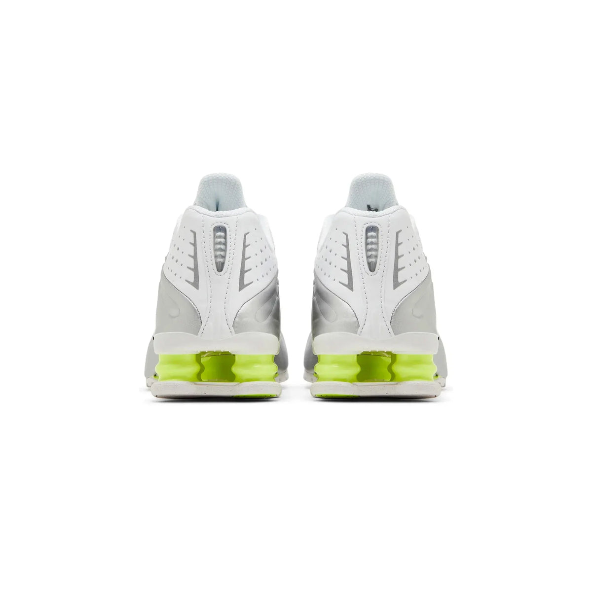 Nike Shox R4 'White Metallic Silver Volt' Women's (2025)