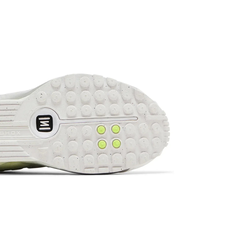 Nike Shox R4 'White Metallic Silver Volt' Women's (2025)