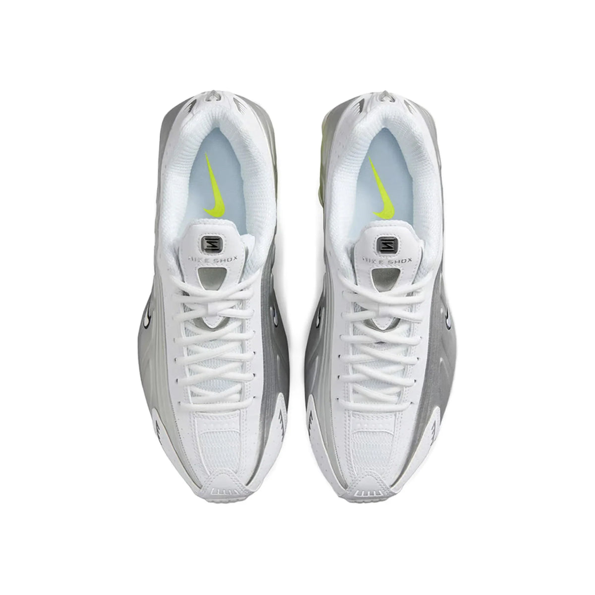 Nike Shox R4 'White Metallic Silver Volt' Women's (2025)
