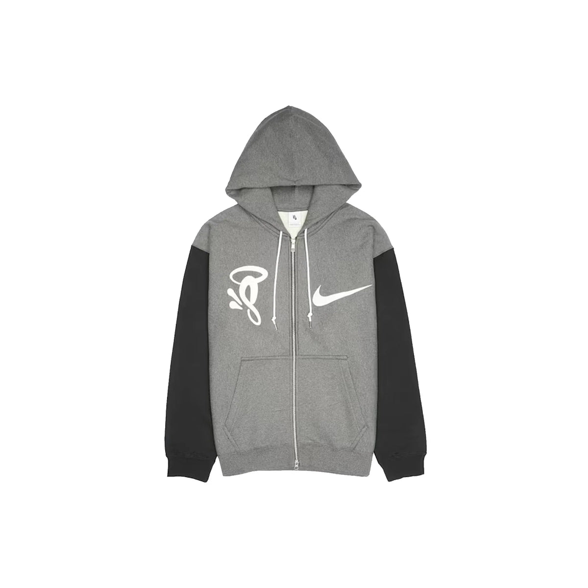 Nike x Syna Solo Swoosh Fleece Full-Zip Hoodie 'Grey' (2026)