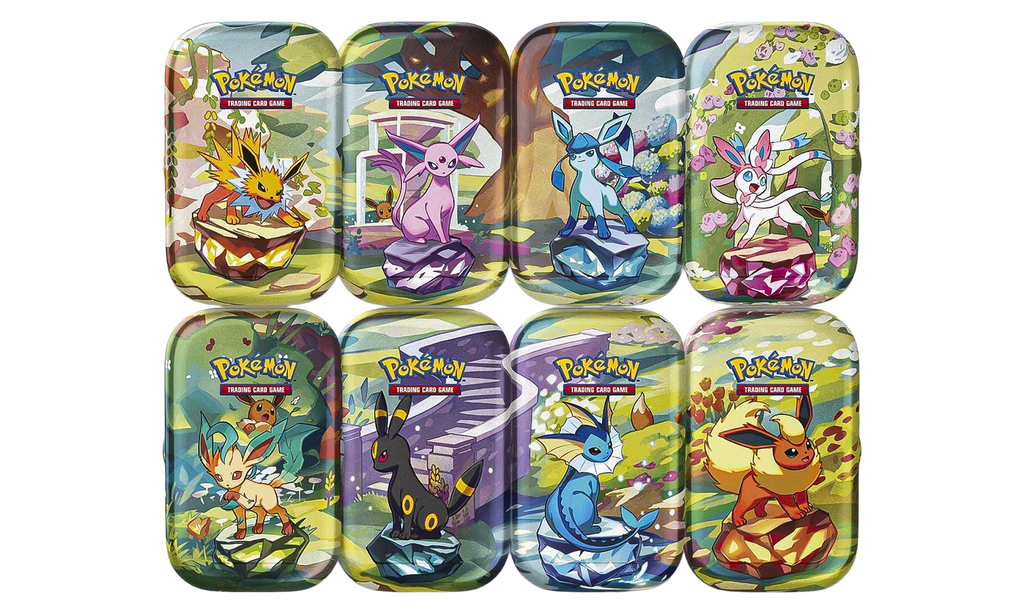 Scarlet & Violet "Prismatic Evolutions 8 Tin Mini Display" POKE052