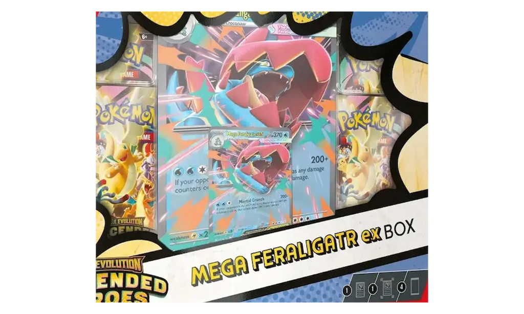 Ascended Heroes Mega Feraligatr ex Box "Sealed Box" POKE034